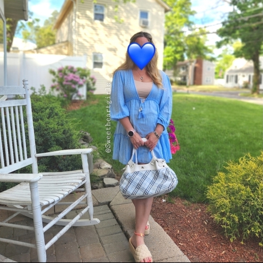 BURBERRY Blue & Navy Shoulder Bag - Picture 17 of 17